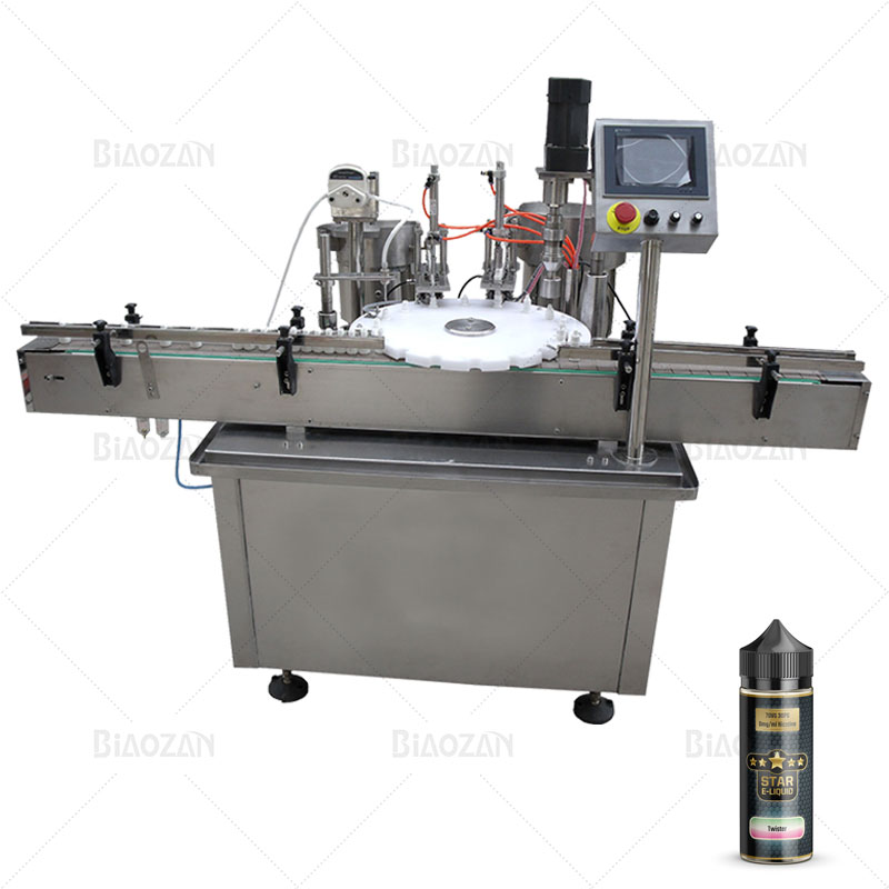 
Alibaba, золотой поставщик, 20 мл, автоматическая машина для наполнения и закупорки жидких электронных бутылок 