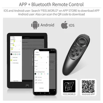 FEELWORLD Mini Teleprompter Support up to 8" Smartphone/Tablet Prompting Smartphone DSLR Shooting with APP Remote Control TP2A detail image