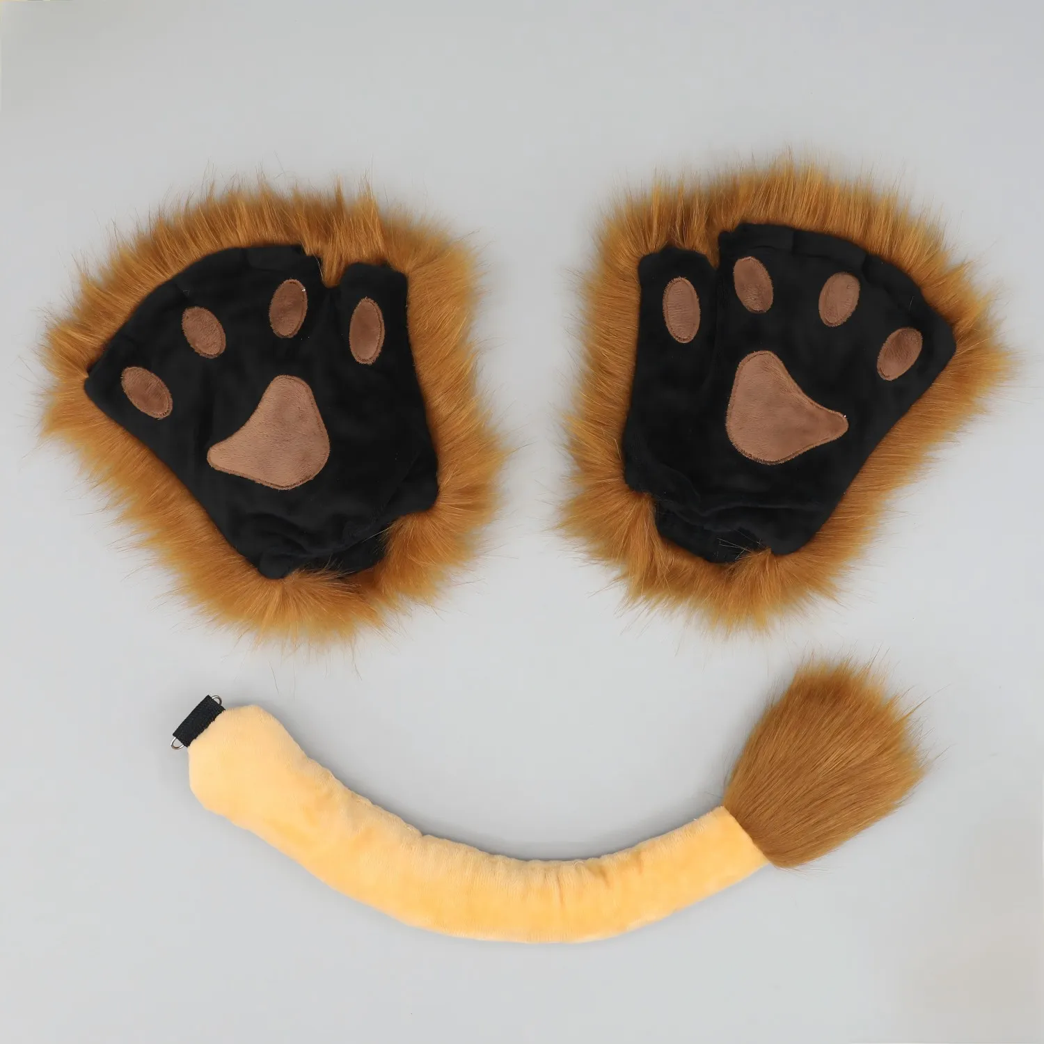 Набор из искусственных пушистых ушей льва