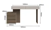 armadio color tè al latte + venatura rovere marrone