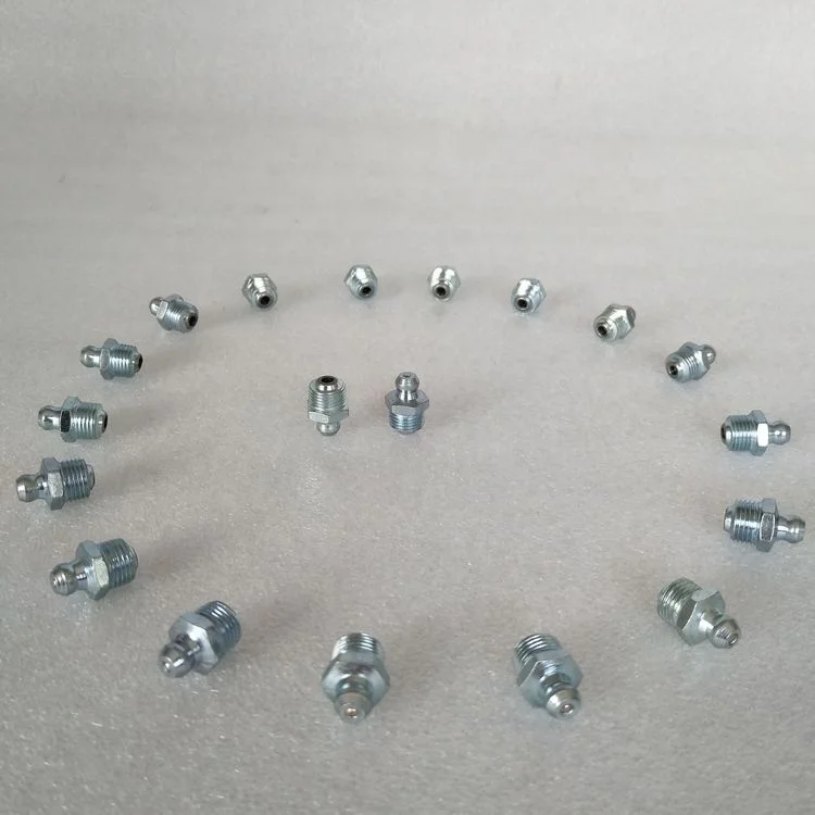 1/8"-27 Grease Fitting with Ball Check,high Pressure Carbon Steel Grease Gun Nipple Fitting