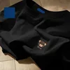 Cm-petto distintivo orsetto lavorato a maglia nero