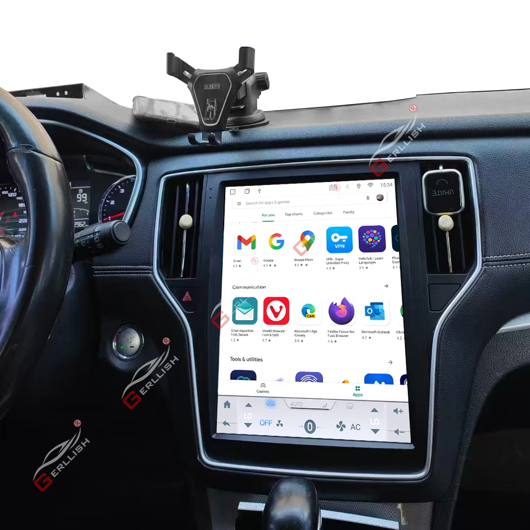 Gerllish Android Car Autoradio GPS Navigation for MG/Roewe RX5 2016-2018 Multimedia Player DVD Player Vertical Screen