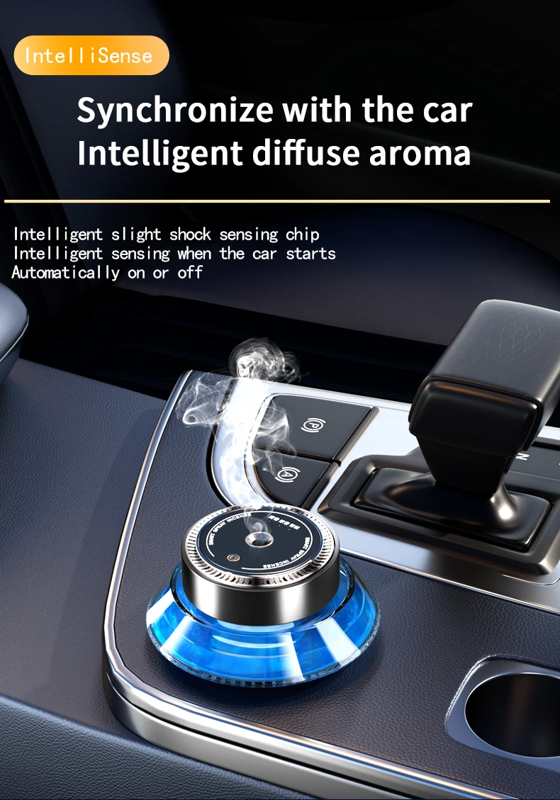 Newest Luxury Smart Car Aroma Diffuser 50 Ml Car Perfume Bottle