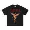 Nirvana bright red angel black