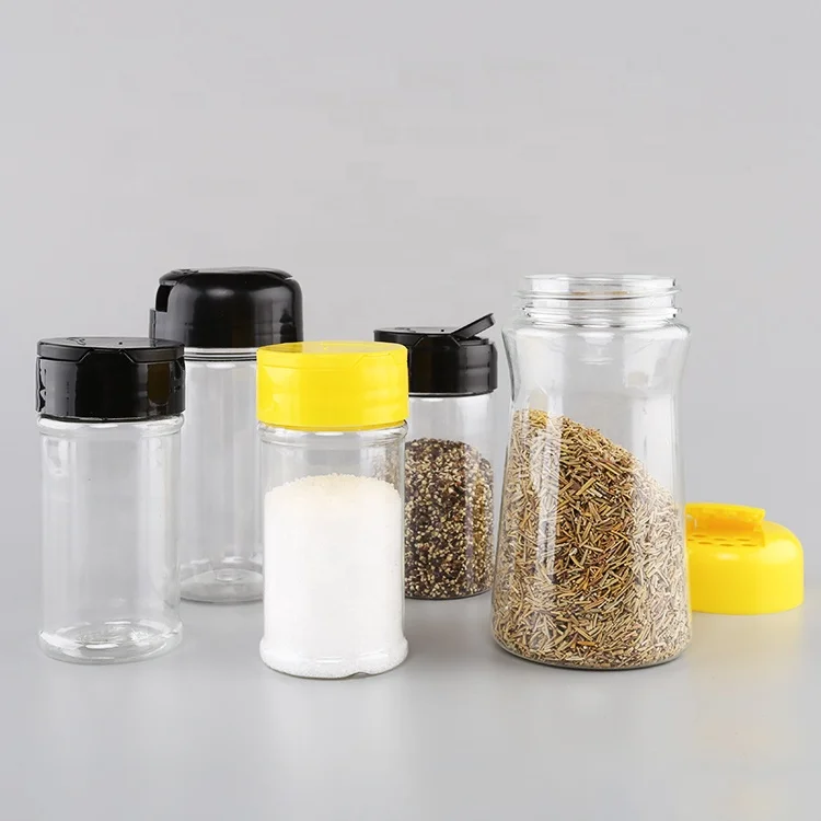 Продажа на рынке оптовая цена пустые пластиковые соляные шейкеры для приправ