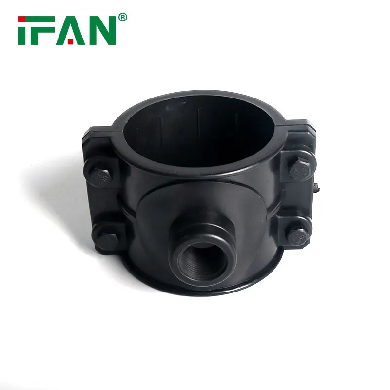 IFAN Factory Price Pp Compression Saddle Clamp 63Mm Irrigation Pipe Electrofusion Hdpe Fittings