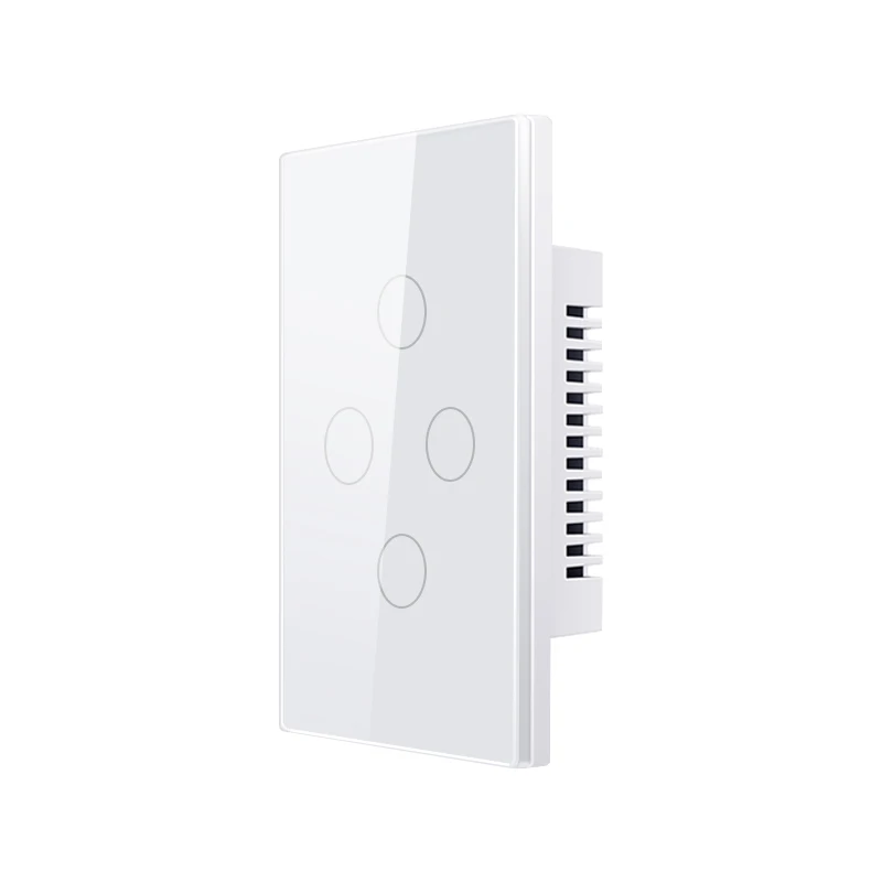 Smart WiFi ZigBee Tempered Glass Touch Panel Light Switch US Wireless Remote Control Wall Switches Works with Alexa Google Home