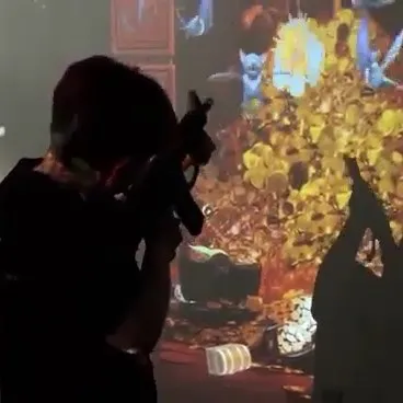 Indoor Playground Augmented Reality Projector AR Interactive Wall Projection for Shooting Games