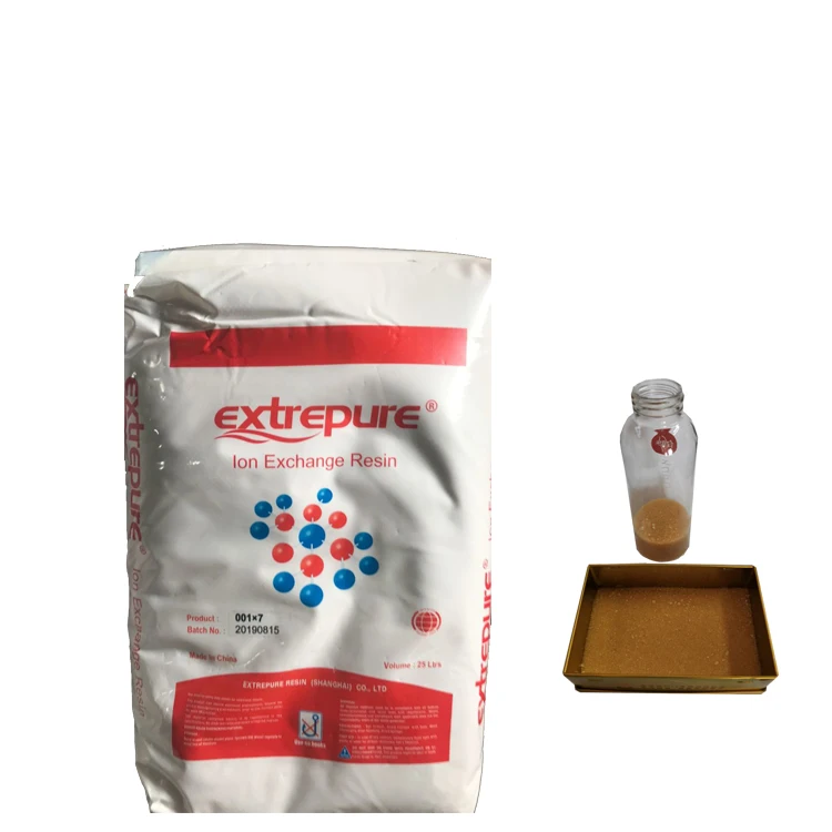 Extrepure Ion Exchange Resin Cation Replacement 001x7 Softening Cartion Resin Water Softener Cation Exchange Resin Sale