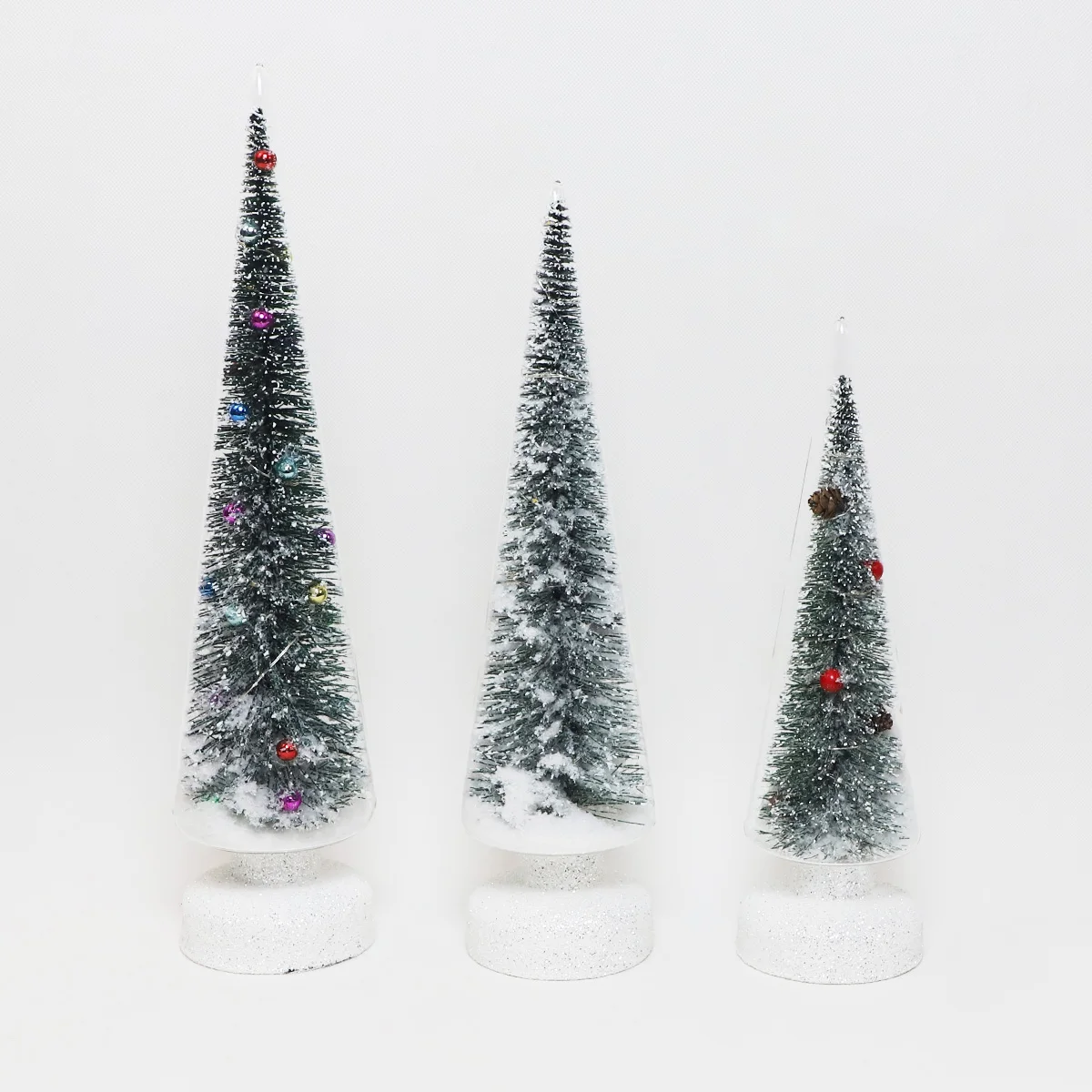 Christmas 2023 Countertop LED Tree Lamp Mini Christmas Trees Decorations Christmas Gift Set