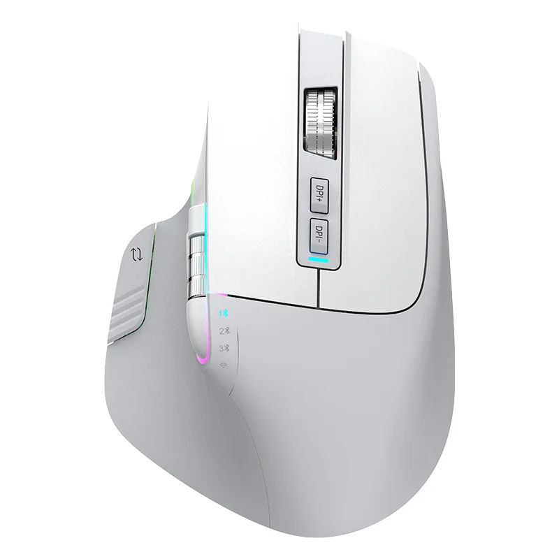Wireless Mouse BT RGB Rechargeable Mouse Wireless Computer LED Backlit Ergonomic Gaming Mouse for Laptop PC