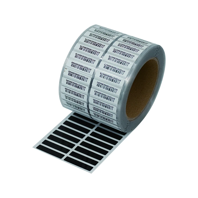 125 Micron Vulcanizing Label Materials Custom Cutting High Temperature Tyre Pet Barcode Label