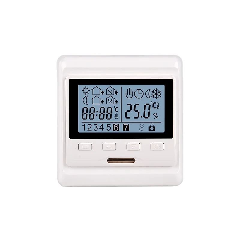 Oshland M63 Weekly Circulation Digital Room Programming Lcd Screen Programmable Heat Thermostat for Floor Heating Control