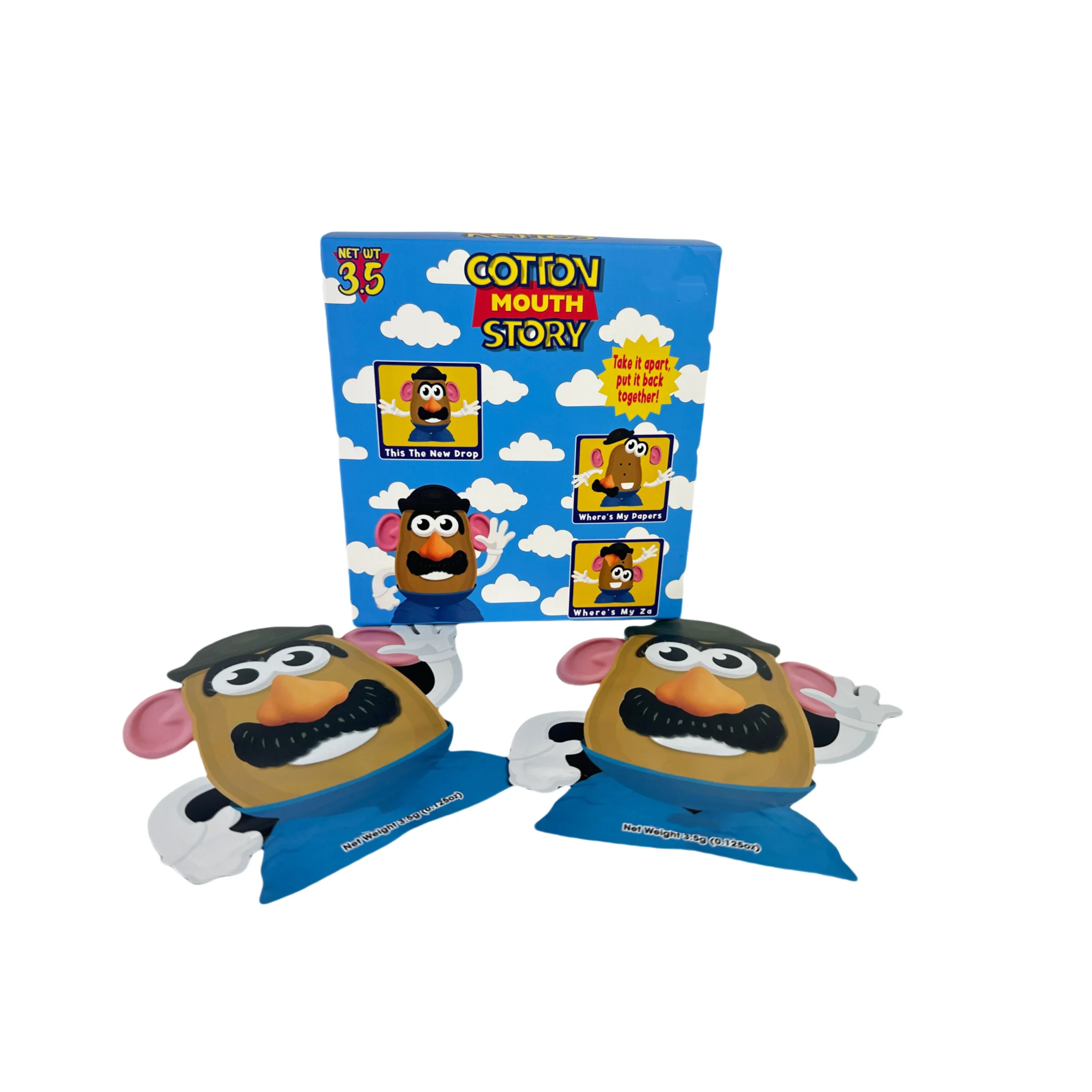 Custom Printed Cardboard Paper Boxes for 3.5g 7g 14g Edible Die Cut Mylar Bags With Flower Cereal Boxes