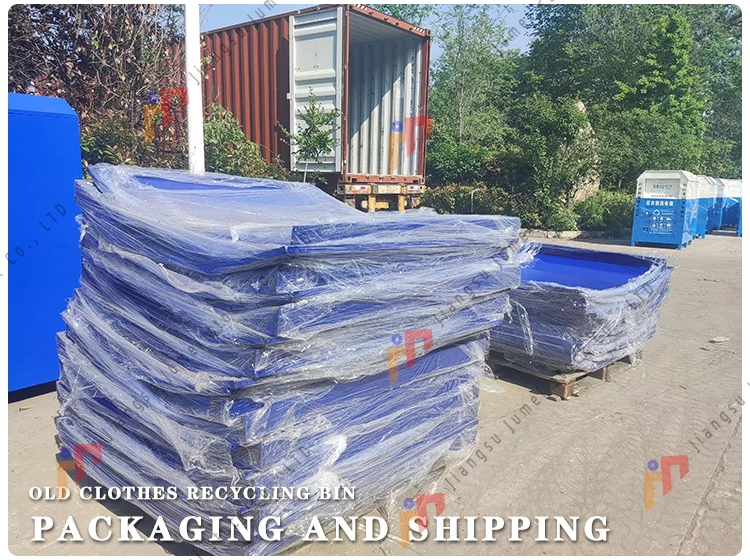 Outdoor Waste Bin Steel Disassembled Recycle Old Clothing Shoes Books