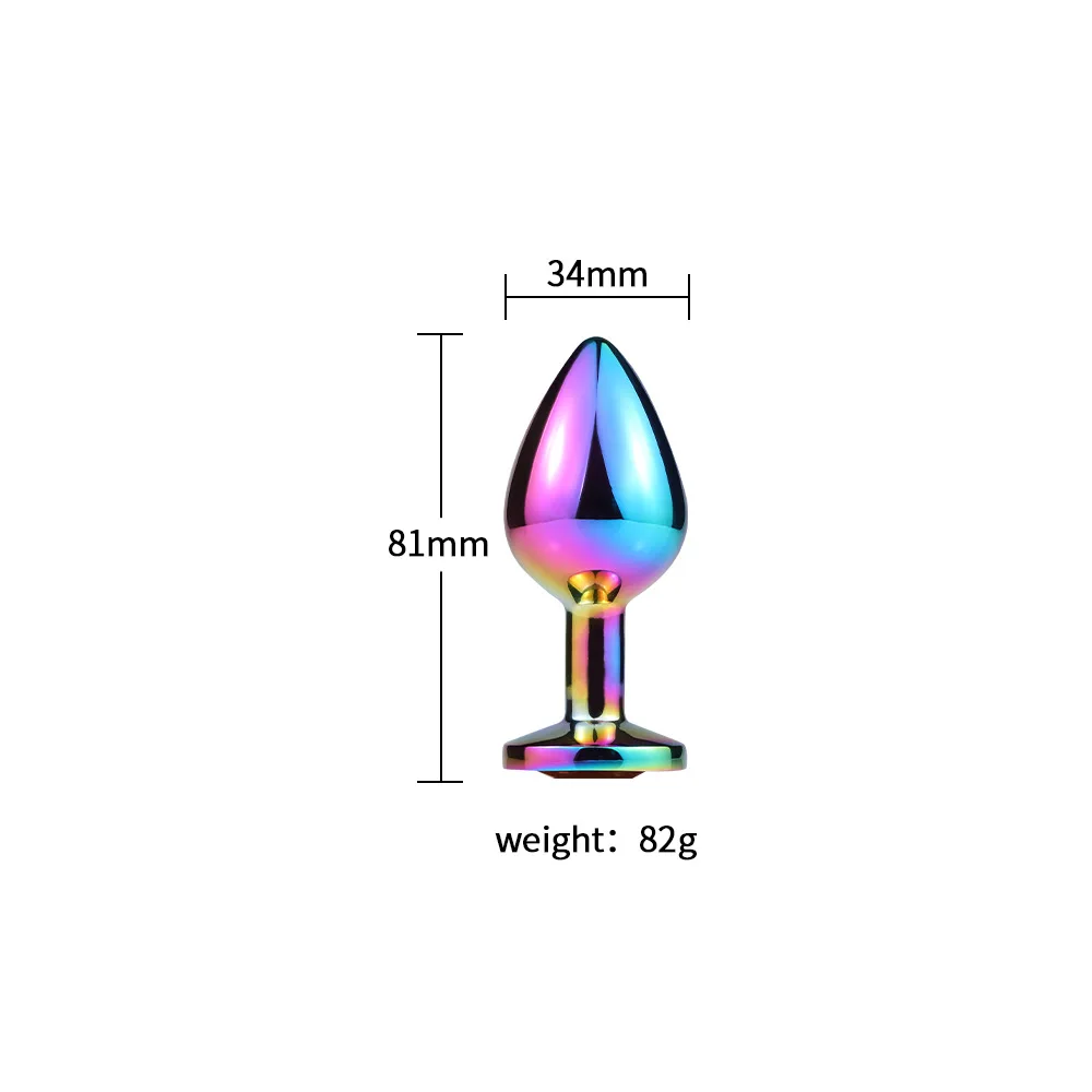 medidas de plug anal Plug anal con ventosa de silicona en diferentes tallas main image 0