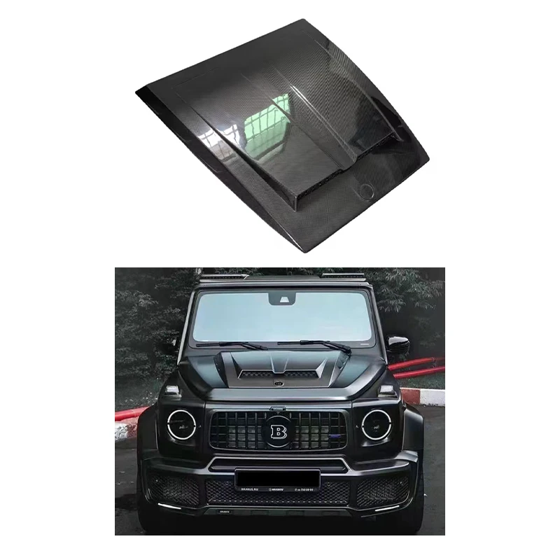 Dry Carbon Fiber Front Engine Hoods For Mercedes-Benz W464 2018+ Body Kit Front Bonnet
