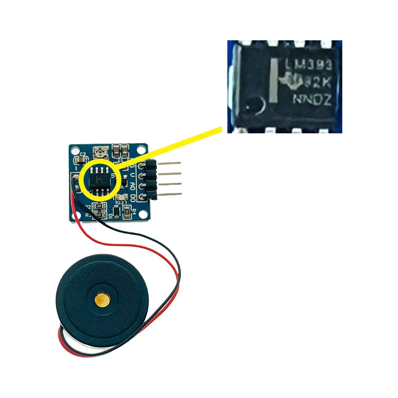 Piezoelectric Plate Tapping Vibration Sensor Switch Module