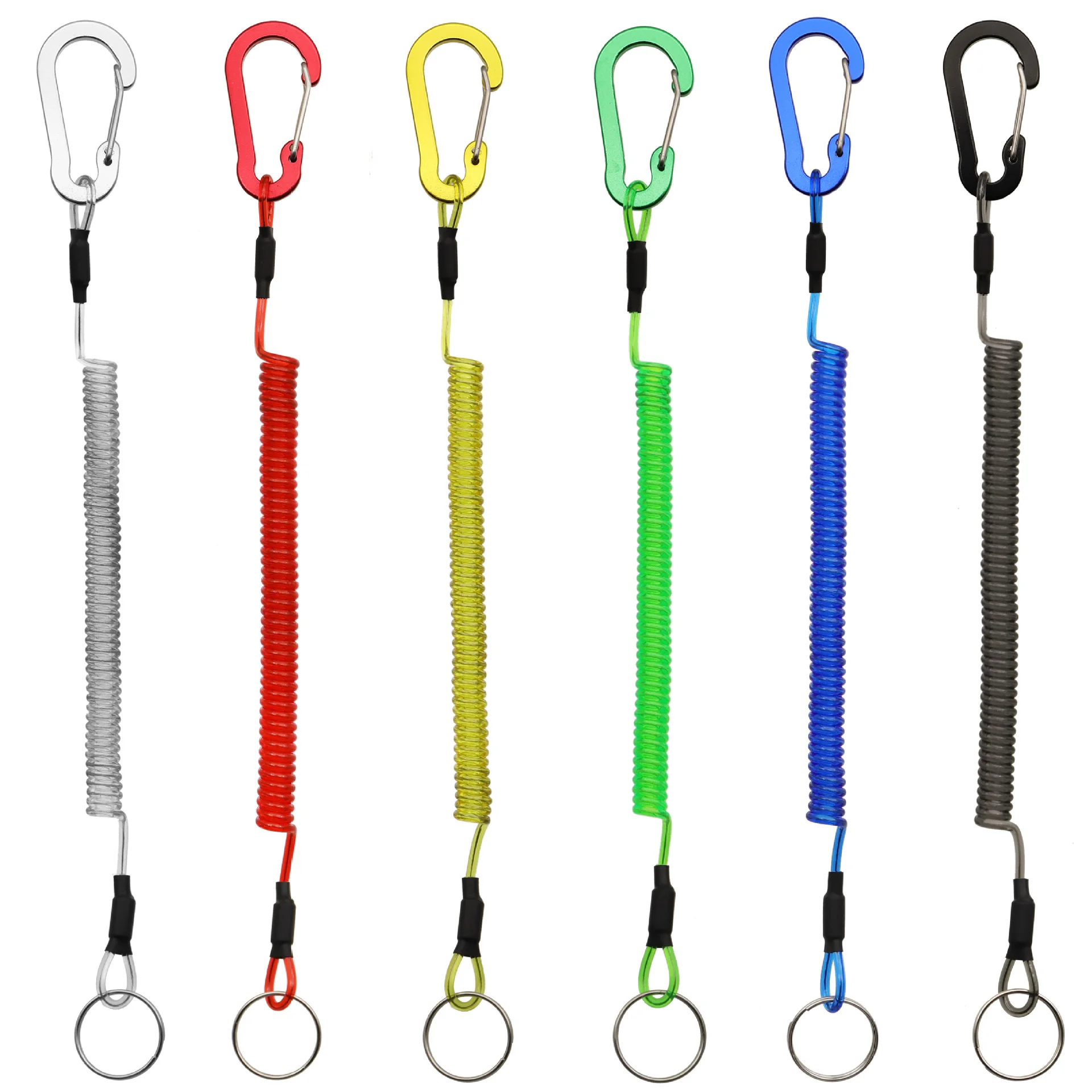 Stainless Steel Fishing Rod PVC and Plastic Material Lead Core Anti-loss Lead Rope Scaffold Tool Lanyard