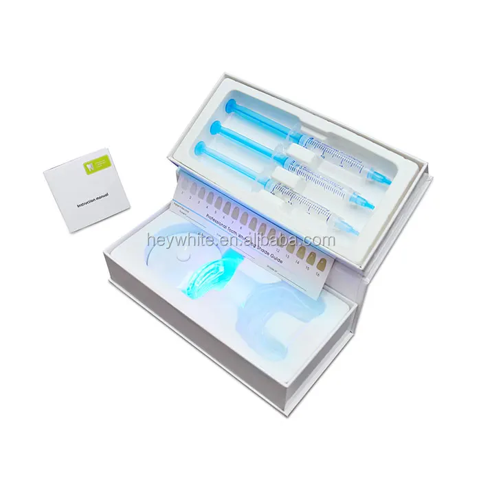 オーラグロー 歯 whitening キット LED 加速器付き 3ml ジェル