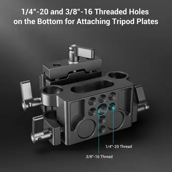 for SMALLRIG Universal 15mm Rail Support System with 15mm Rod Clamp and Quick Release Plate Camera Accessories - 2272 detail image