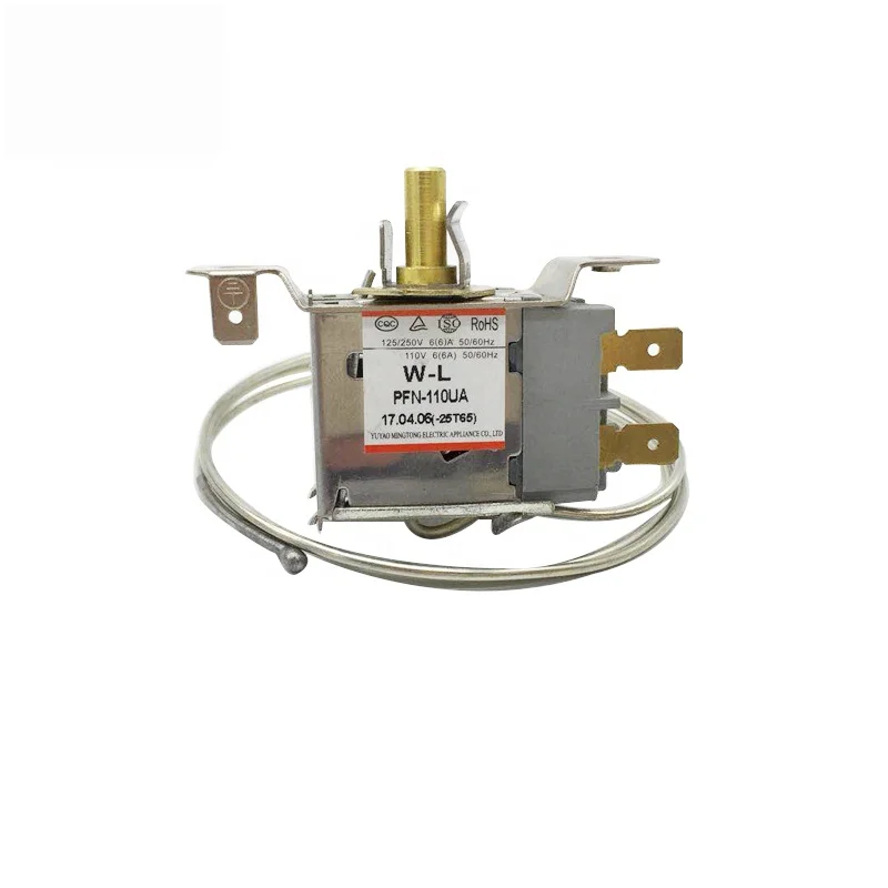 Thermostat Refrigerator Freezer Mini Fridge Parts Capillary HVAC Bimetal Thermostat PFN-150M SAGINOMIYA