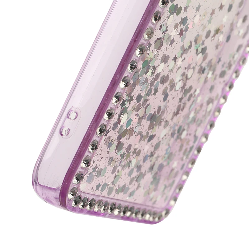 Newest TPU Acrylic Epoxy Back Cover Diamond Glitter Cell Phone Case for Samsung Galaxy A03S A04 A14 A04S Funda