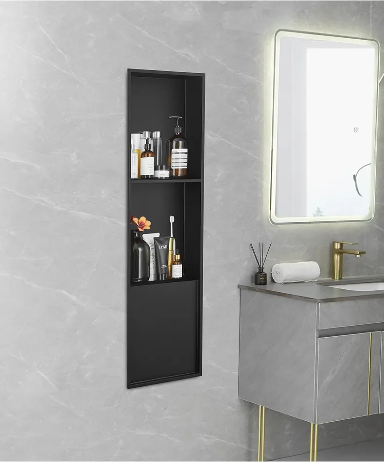 Modern Techniques Color Shower Niche Insert Stainless Steel Wall Niches