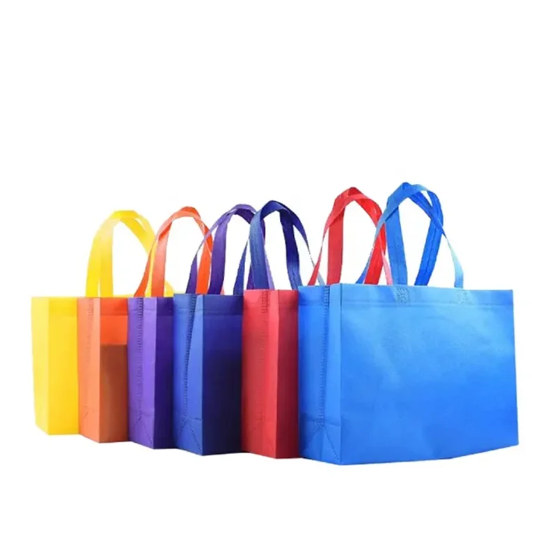 Stock Promotional Colored Wholesale Eco Friendly Shopping pp Non Woven Bag