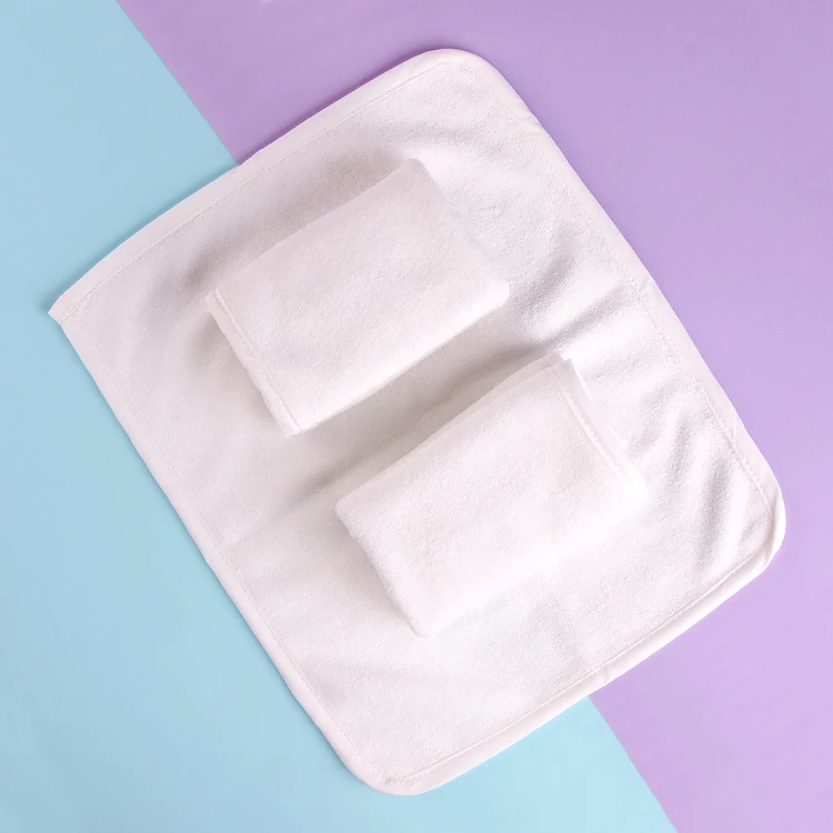 Factory Price  Customized Eco-Friendly Square Private Label Soft Small Bamboo Terry Cotton Face Towel Makeup Remover Towels