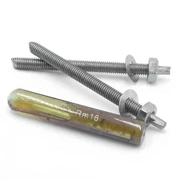 M10 M12 M16 Expanded chemical anchor 8.8 grade galvanized concrete ceiling anchor double head Stud Heavy duty anchor