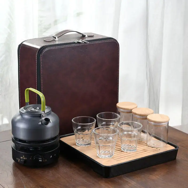Household Cup Business Gift Accessories New Portable Tea Set White Chinese Ceramic Tea Set for Travel & Office factory