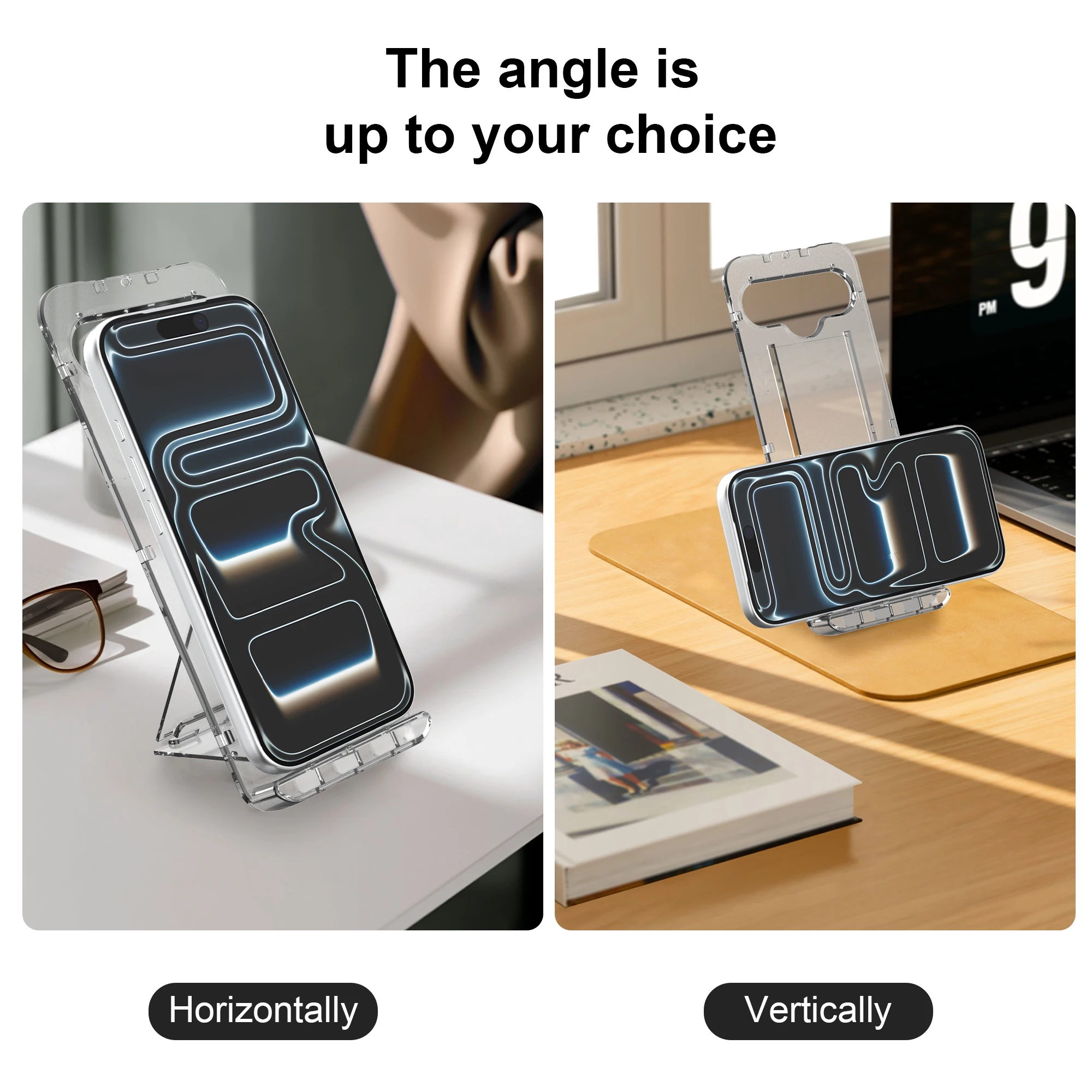 product kickstand tray tempered glass holder screen protector 9h hardness anti fingerprint easy install full cover auto dust removal kit-9