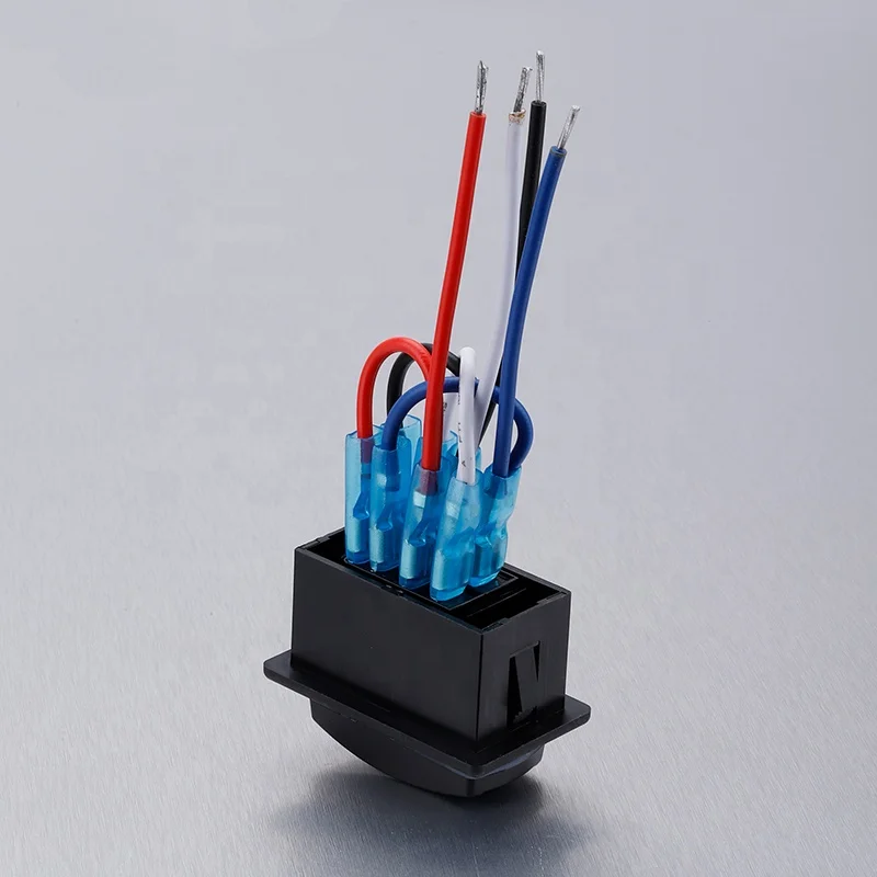 Rocker Switch LED With Laser Backlit Etching – 20A 12V ON/OFF, Choose ...