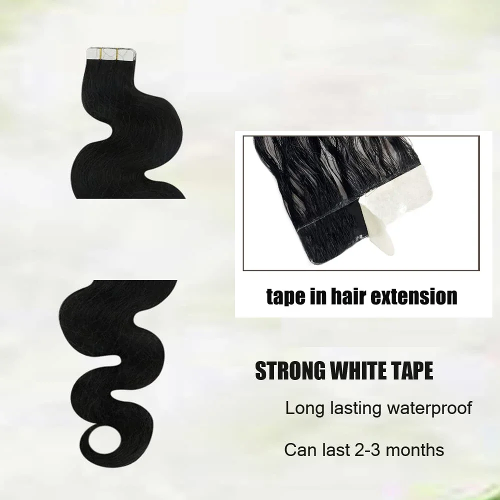 Vlnité prodlužování vlasů s oboustranným útkem z lidských vlasů, Remy vlasy_voghion.com