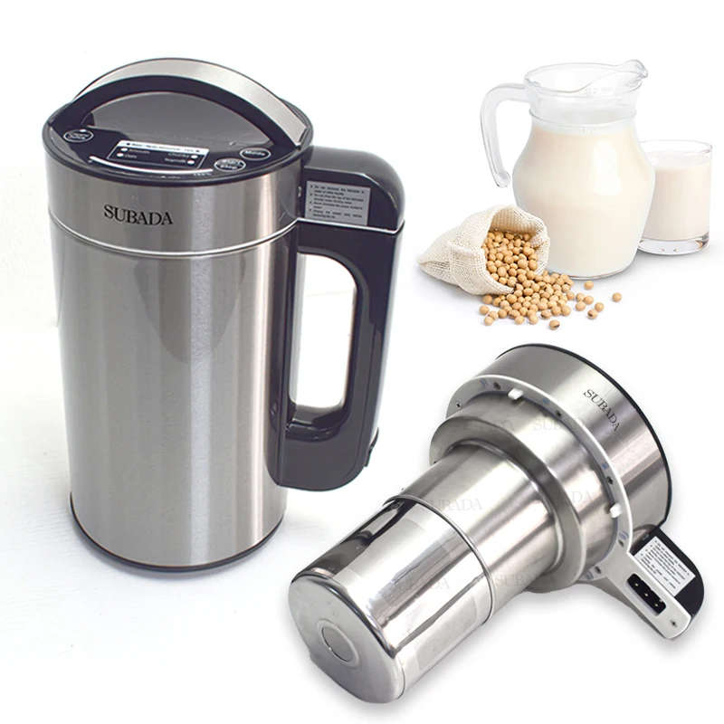 Machine à Lait Végétal Multifonction 1000ml - 600W, 10 Lames, Lait Soja Amande Avoine - Nettoyage Auto & Réservation 12h