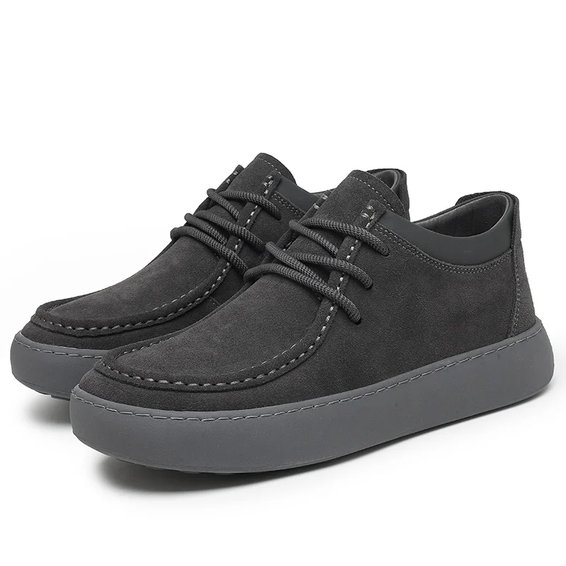 New Styles Wholesale High Quality Flat Boat Men Genuine Leather Shoes for  Man Low Prices Brand Casual 2025 Best Sale Shoe