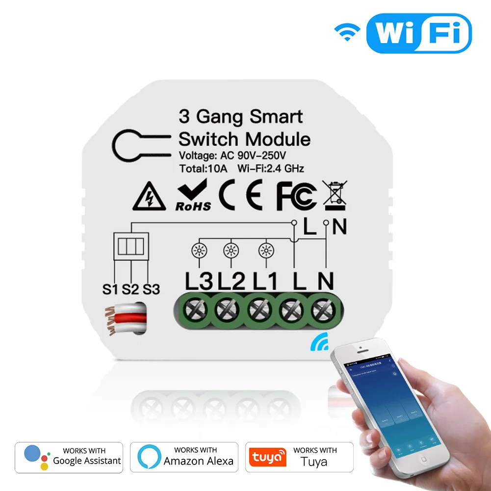 3 Gang Hidden Zigbee 3.0 Switch Module Mini Hidden Type - China Smart  Switch Module, Smart Switch