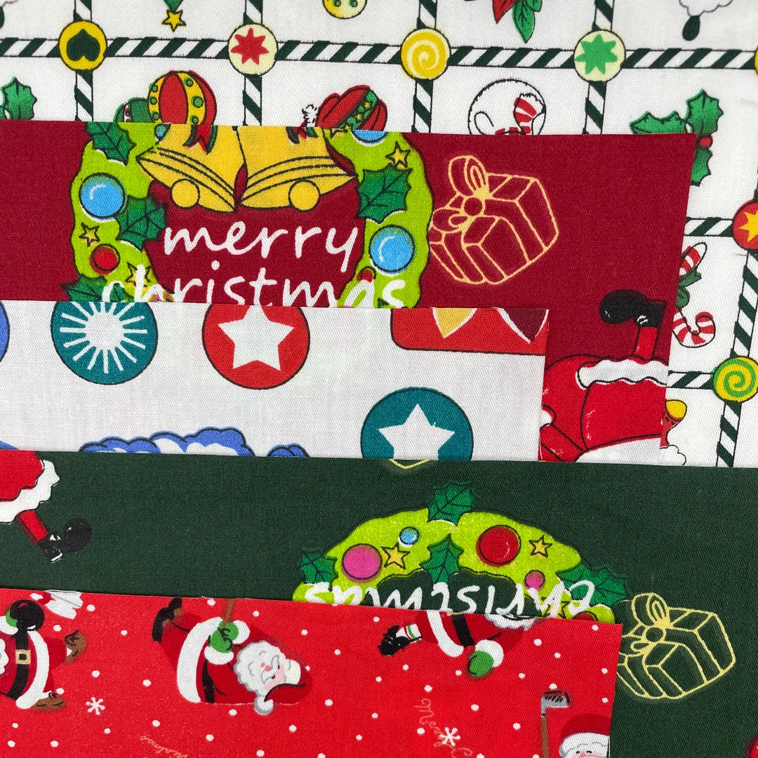 5 шт. без минимального заказа 20*25 см рождественское рукоделие праздничное домашнее шитье Лоскутное шитье стеганая ткань с принтом
