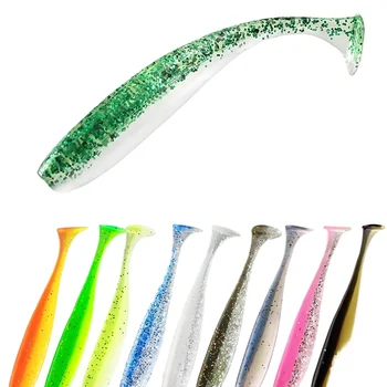 High Quality 4.2g 10-Color Soft Fishing Lure T-Tail Soft Bait Paddle for Ocean Boat River Lake Stream Fishing – Soft Lure – view 2