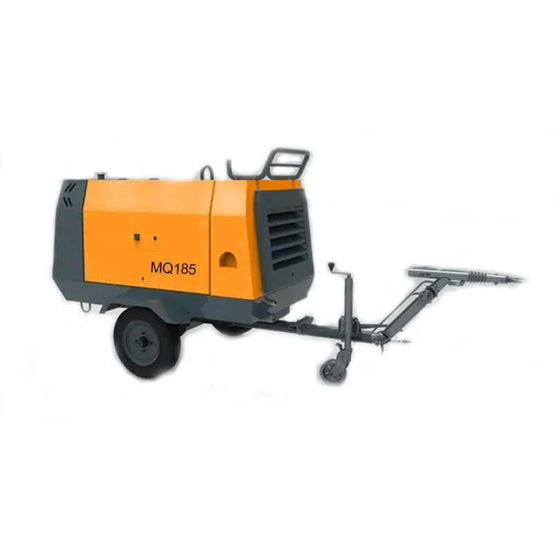 Portable 185 Cfm Compression Diesel Driven Two Stage 23kw-70kw Screw Air Compressor Engine Motor for Mining Industrial Use