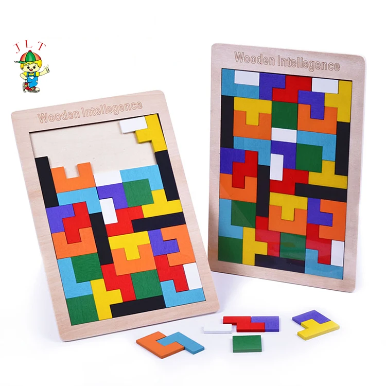 Children 3D Brain Teaser Game  Jigsaw Blocks Kids Early Learning Toys 