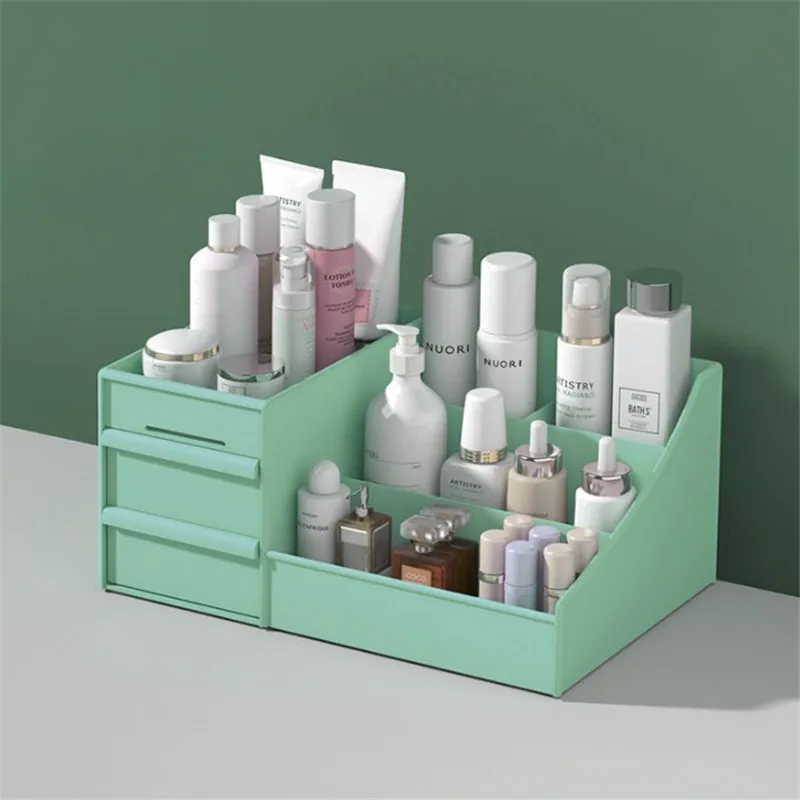 Transparent Mini Jewelry Drawer Type Lipstick Bins Plastic Cosmetic Organizer Storage Boxes