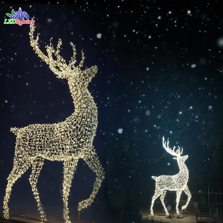 青色LED鹿型クリスマスデコレーション 青色LED鹿型クリスマスデコレーション