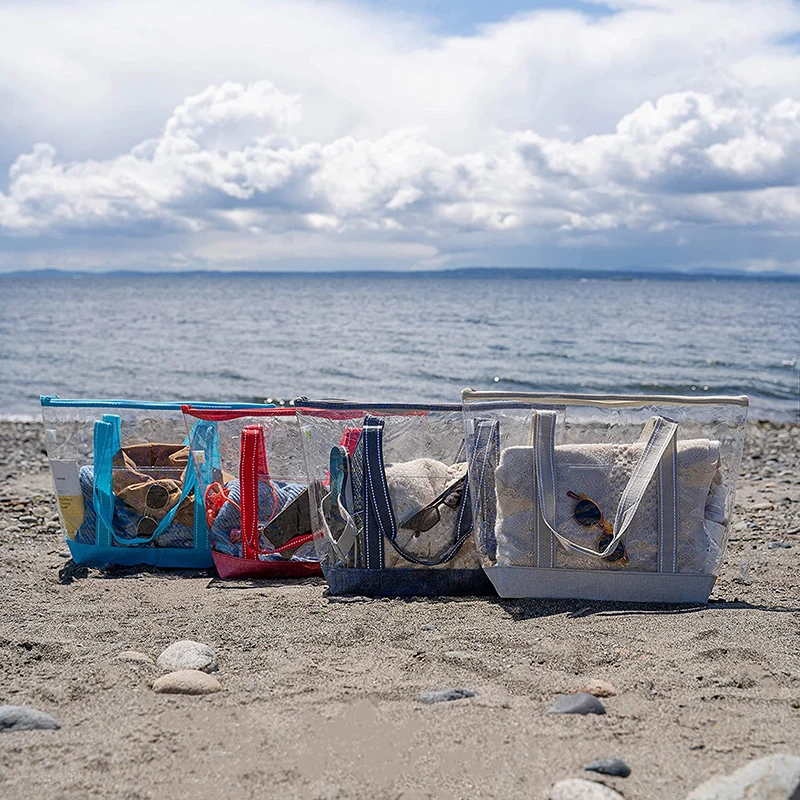 Prozirna ženska torbica od PVC-a za nošenje, vodootporna, prozirna, s rajsferšlom, ženska torbica od PVC-a