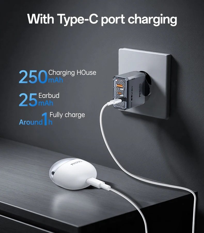 Yesido BT5.3 Wireless Headphone Ultra Good Quality Sound In-ear TWS Wireless Earphone TWS35