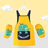 Sleeveless apron yellow dinosaur