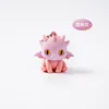Coquille rose aurore mate de petit dragon volant mignon