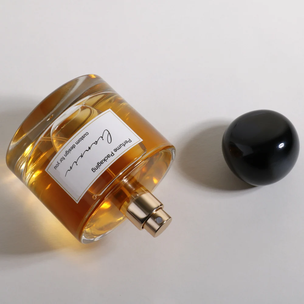 30 ml 50ml 100 ml Luxury Fancy Empty Glass Custom Design Round Perfume Spray Bottle With Box